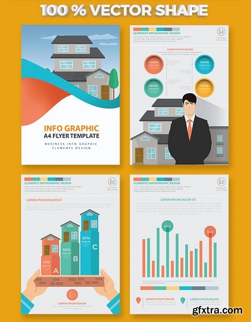 Real estate 3 infographic Design