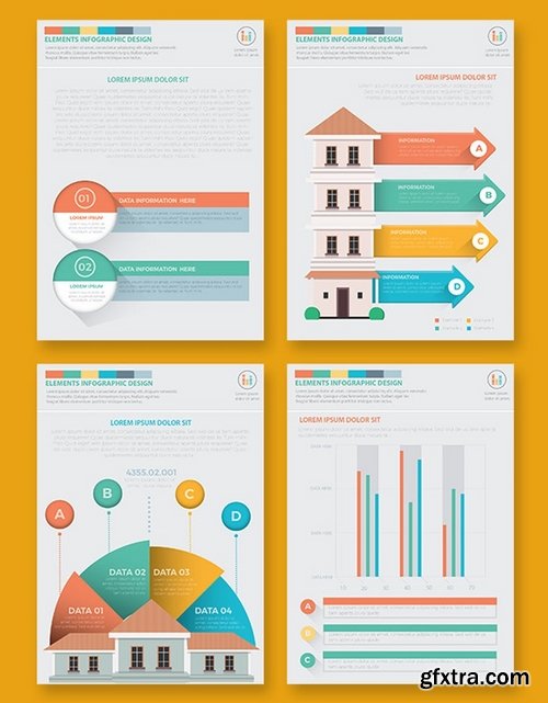 Real estate 3 infographic Design