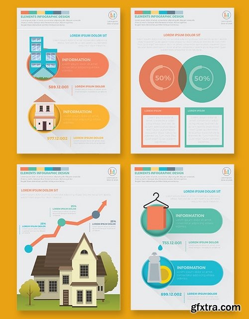 Real estate 3 infographic Design