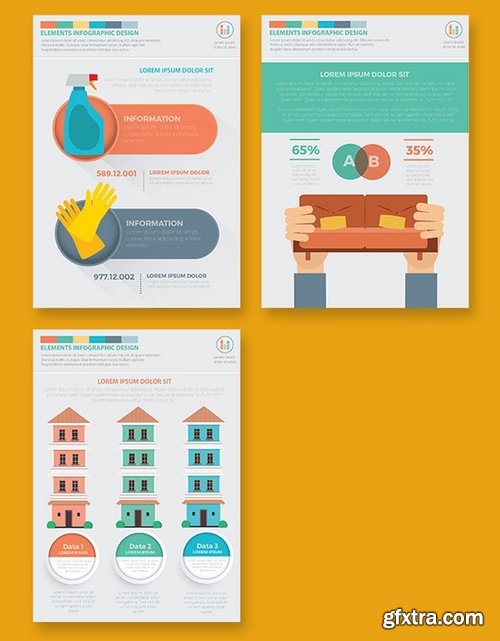 Real estate 3 infographic Design