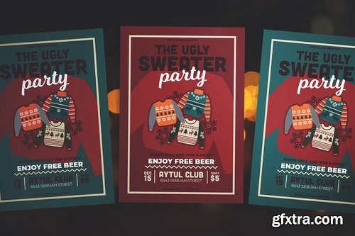 Ugly Sweater Party Flyer