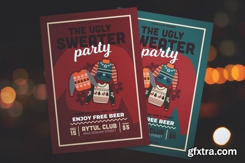 Ugly Sweater Party Flyer