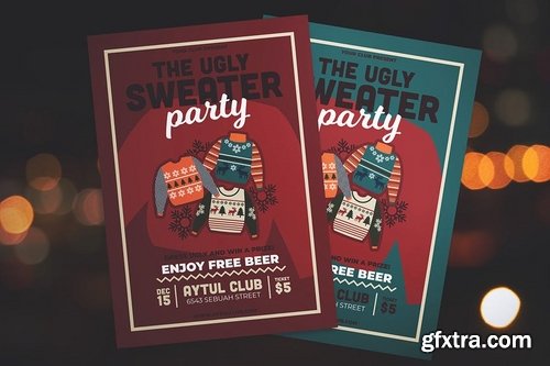 Ugly Sweater Party Flyer