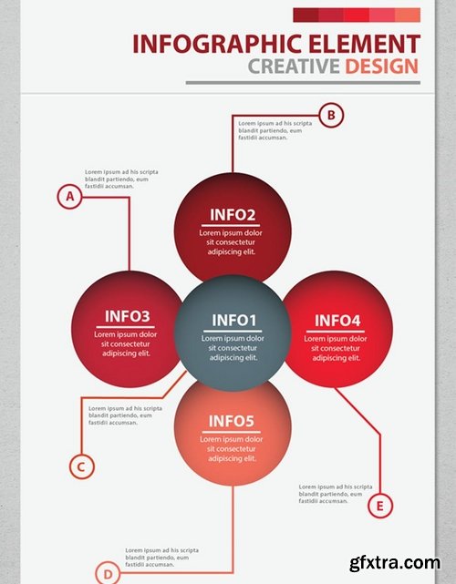 Red Info Graphic Elements Design