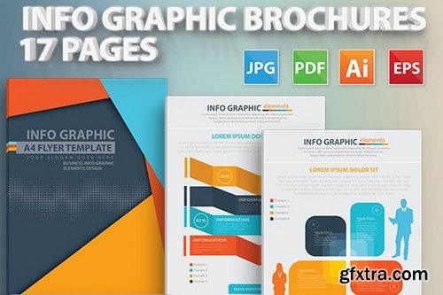 17 Pages Info Graphic Brochures Design