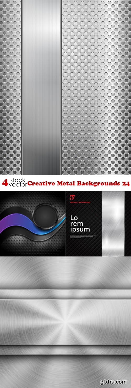 Vectors - Creative Metal Backgrounds 24