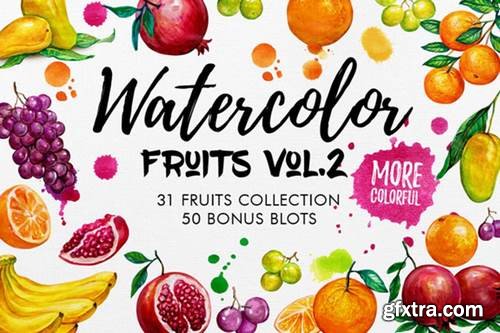 Watercolor Fruits Vol. 2