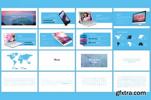 Millenia Powerpoint Keynote and Google Slide Templates