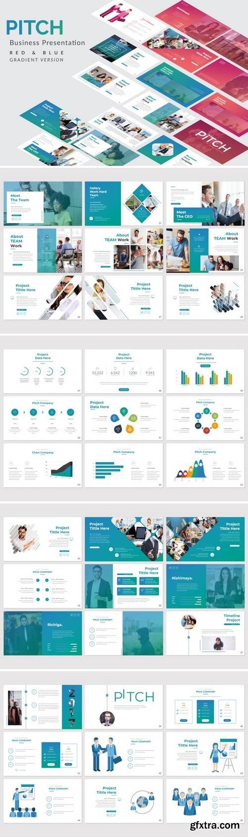 Pitch Business - Powerpoint, Keynote, Google Sliders Templates