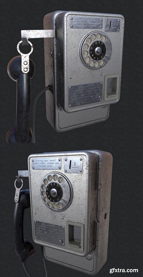 USSR Payphone ATM 47 – 3D Model