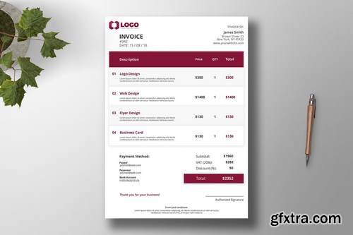 2 Modern Invoice Templates