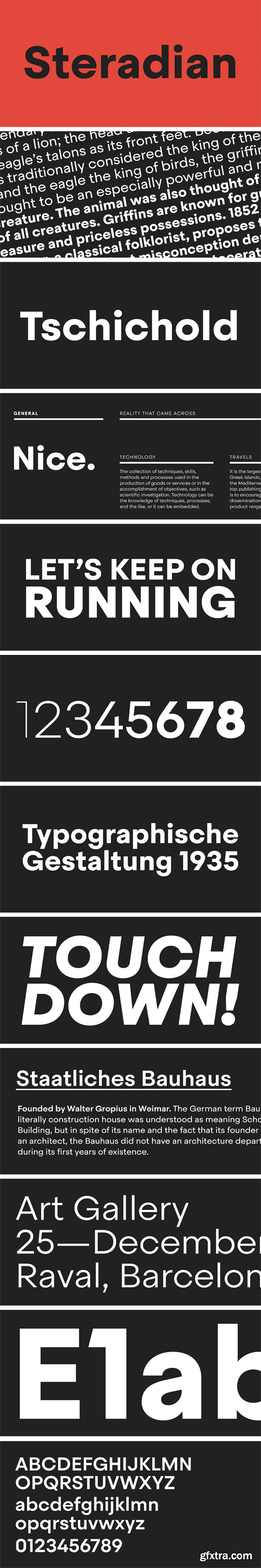 Steradian Font Family