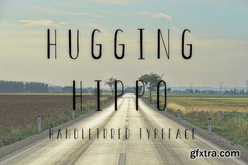 FontBundles HUGGING HIPPO Font