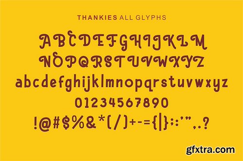 FontBundles  Hello Thankies Font Family - 2  Fonts