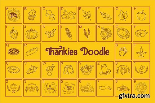 FontBundles  Hello Thankies Font Family - 2  Fonts