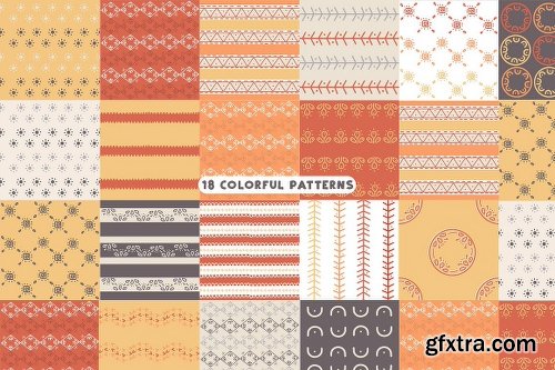 CreativeMarket Ethnic love font BUNDLE+ 40 ELEMENTS 3081287