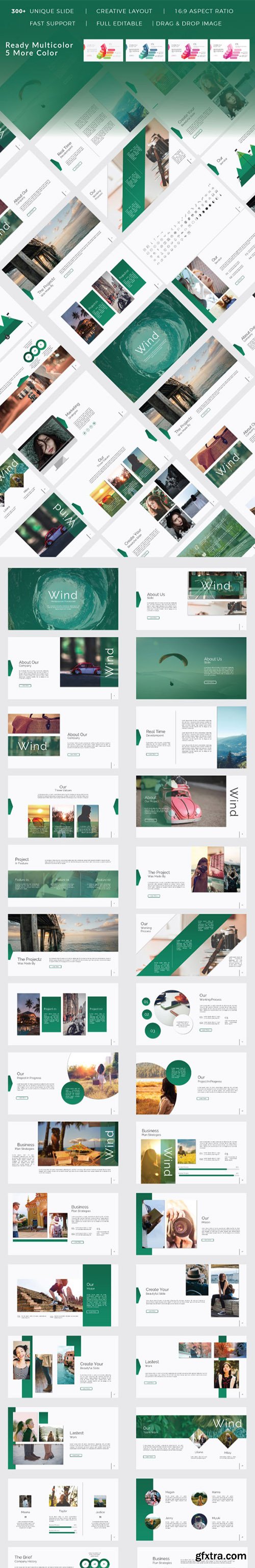 Wind Powerpoint, Keynote and Google Sliders