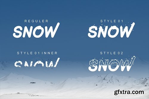 FontBundles Under The Snow - 4 Fonts