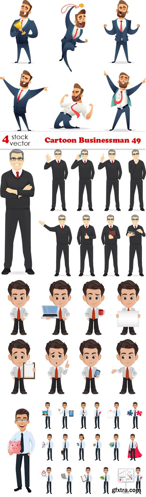 Vectors - Cartoon Businessman 49