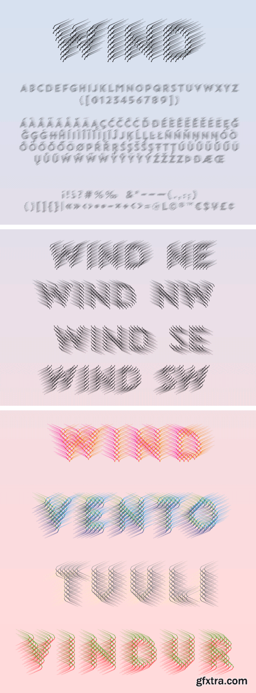 Wind Pro Font Family - Latin, Greek, Cyrillic