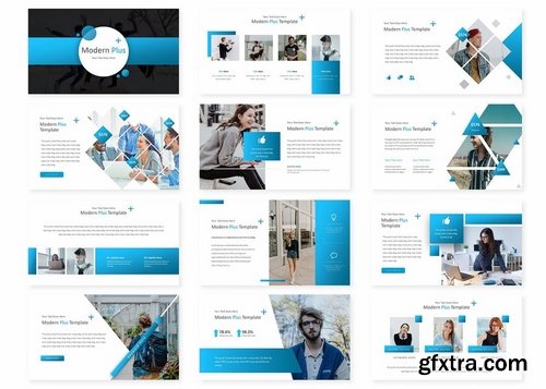 Modern Plus - Powerpoint Keynote and Google Slides Templates