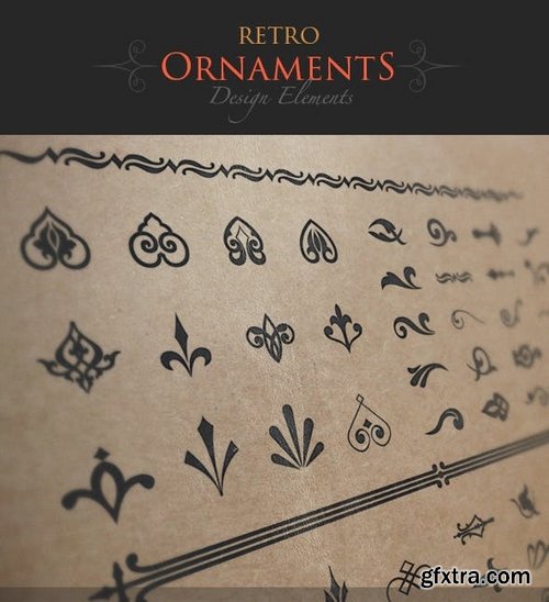 Retro Ornaments Design Elements