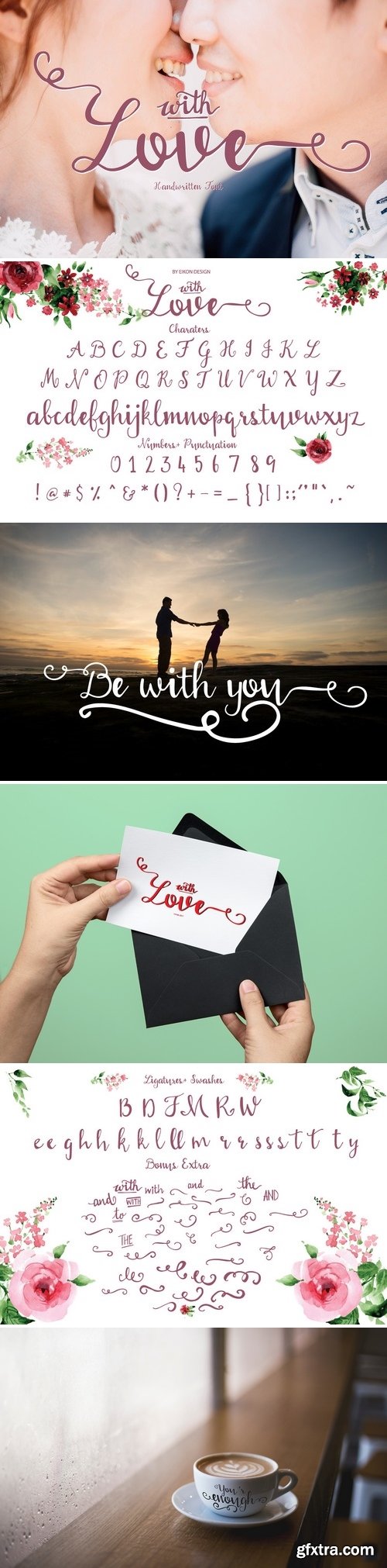 FontBundles - With love Handwritten font 13934