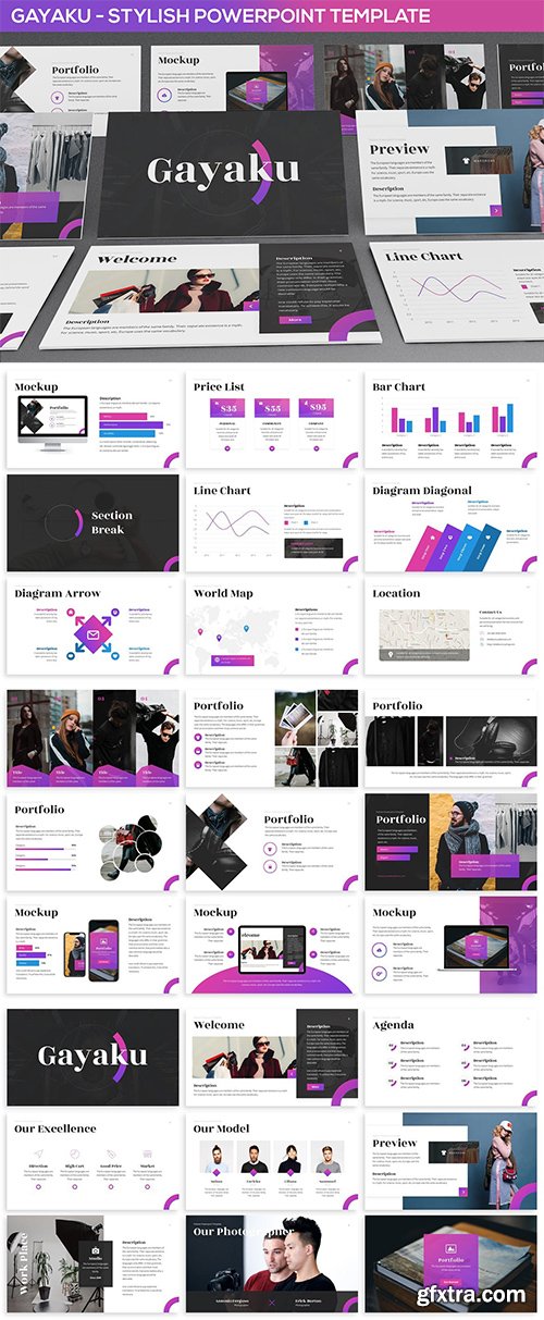 Gayaku - Stylish Powerpoint Template