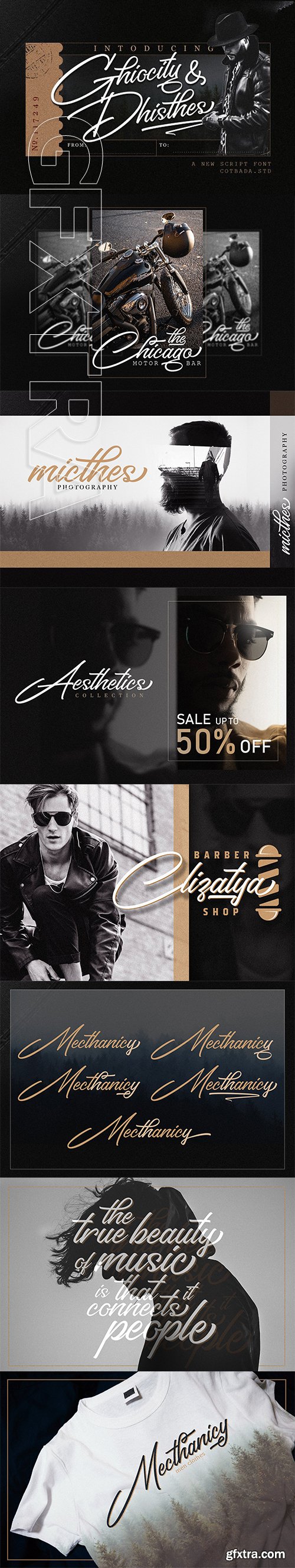 CreativeMarket - Ghiocity and Dhisthes Font Script 3154944