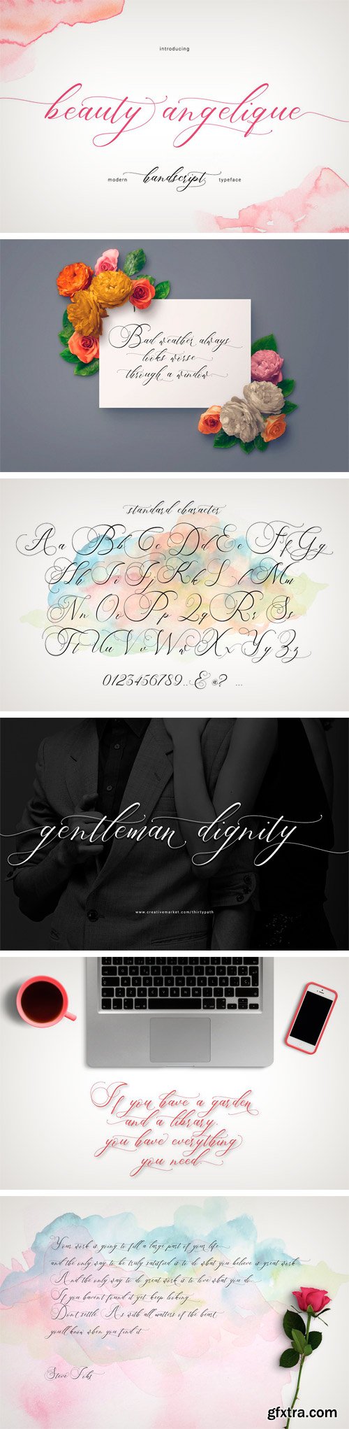 Beauty Angelique Script Font