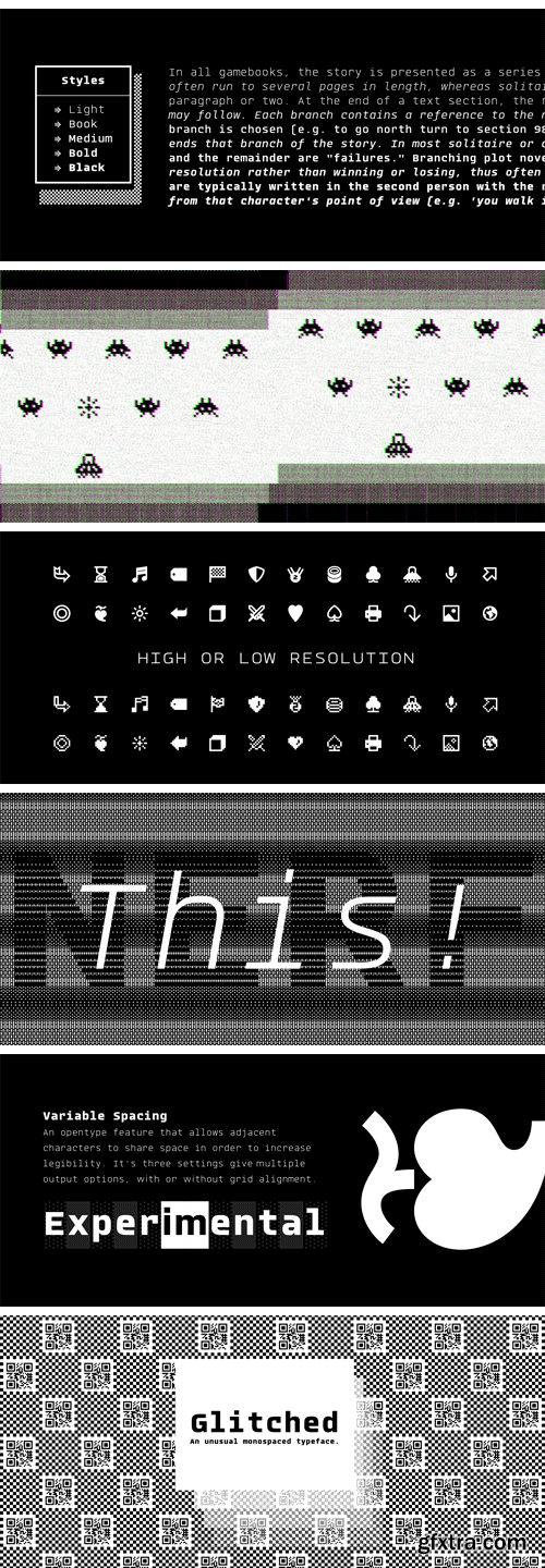 Glitched Font Family