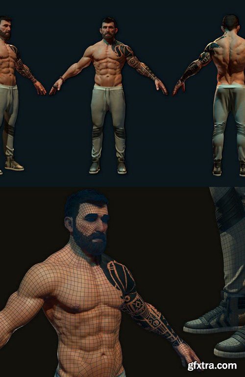 MMA Fighter – 3D Model