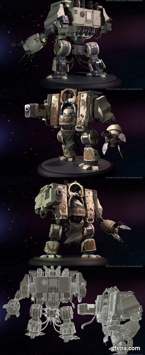 Dark Angels Venerable Dreadnought – Warhammer 40000 3D Model