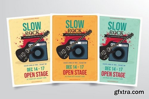 Slow Rock Music Flyer Template