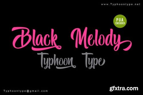 CM - Black Melody font 3156394