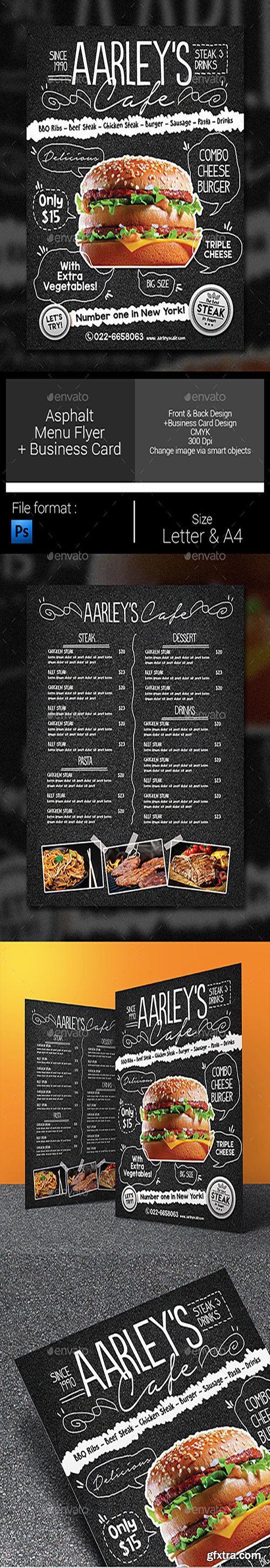 Graphicriver - Asphalt Food Menu Flyer Template 11647570