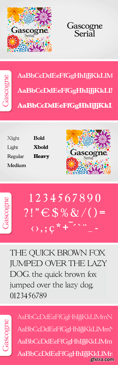 Gascogne Serial Font Family