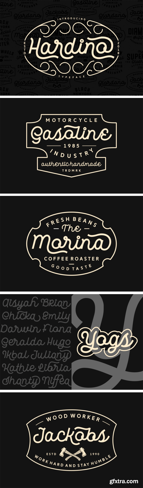 Creativefabrica - Hardino Font