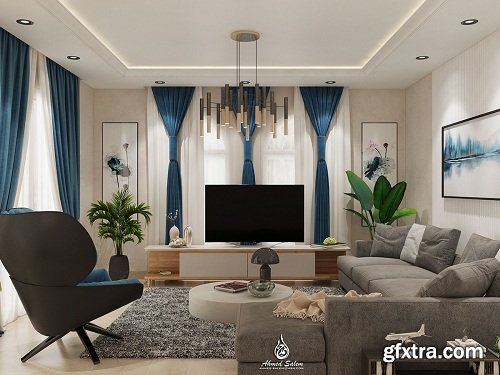 Modern Living Room 27 Interior Scene