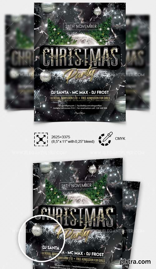 Christmas Party Invitation V24 2018 PSD Flyer Template