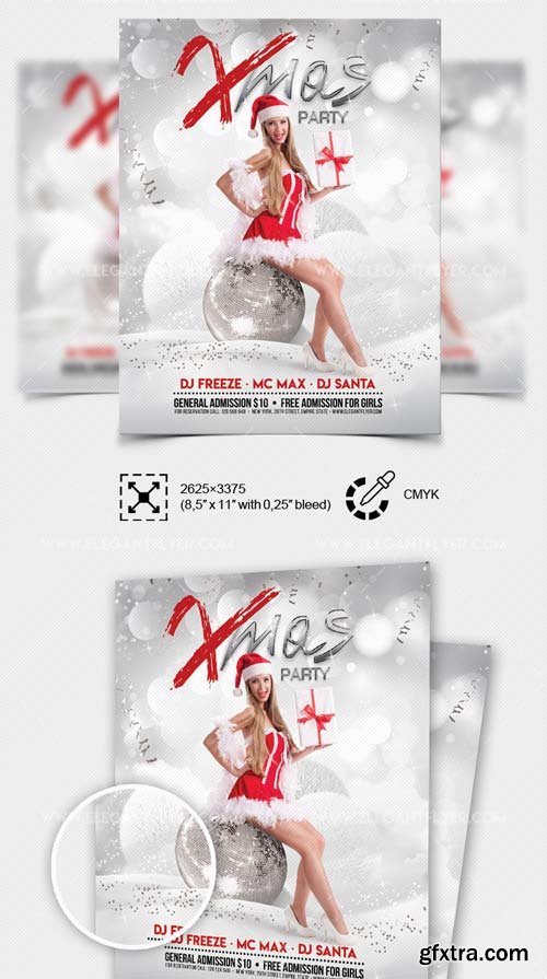 Xmas Party V25 2018 Flyer in PSD