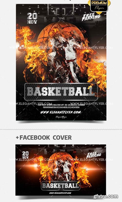 Basketball V51 2018 PSD Flyer Template