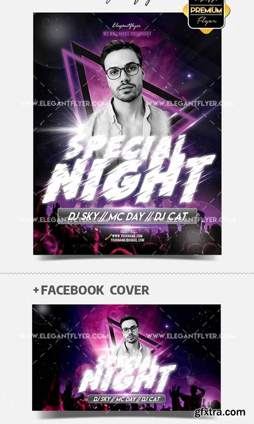 Special Club Night V17 2018 Flyer Template in PSD