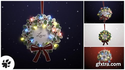 Videohive Merry Christmas Wreath 19105685