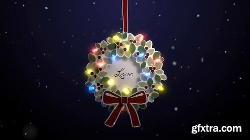 Videohive Merry Christmas Wreath 19105685