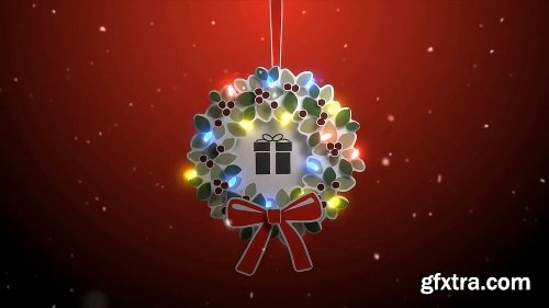 Videohive Merry Christmas Wreath 19105685