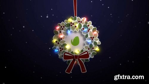 Videohive Merry Christmas Wreath 19105685