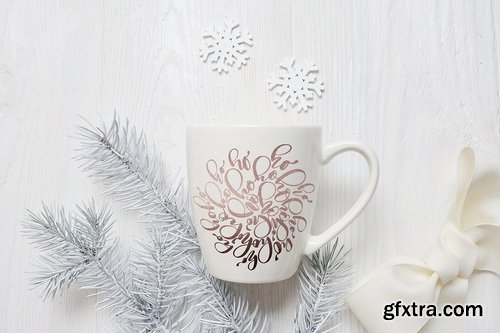 CM - Christmas mug and letter mock ups 2139909