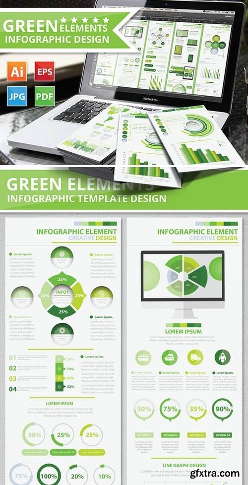 Green Infographic Elements Design