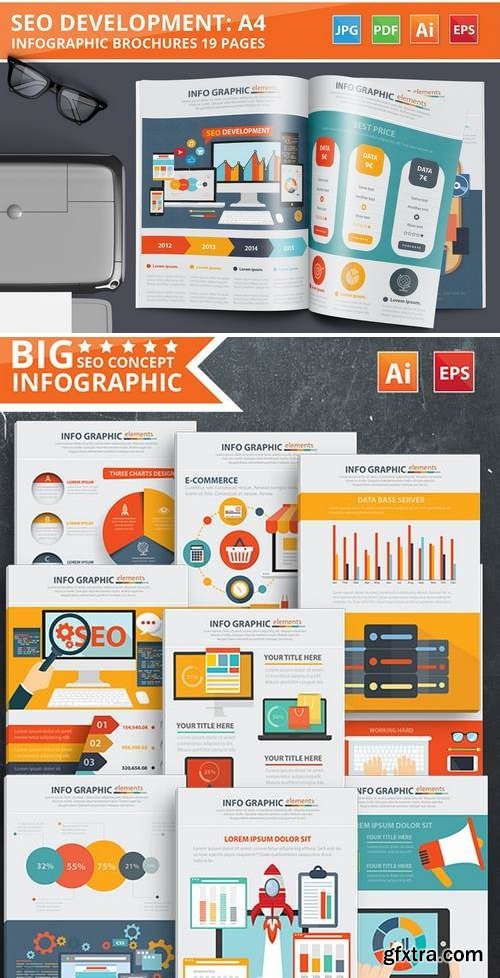 SEO Development Infographic Design 19 Pages